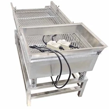 110V 12mm Screen Electric Sifter Shaker Stainless Steel Linear Vibrating Screen