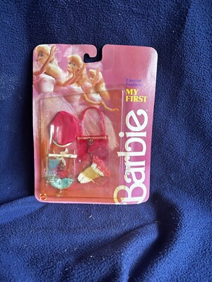 Vintage 1986 Easy-on Fashions My First BARBIE Set by Mattel 1879 Damaged Package