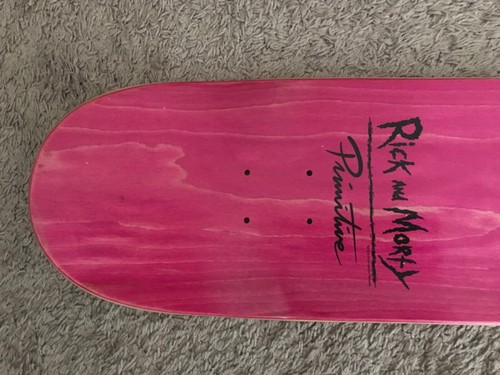 RARE Rick and Morty Primitive Skateboard Deck 8.0 - Picture 9 of 10