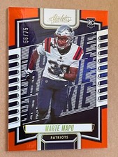 2023 Panini Absolute MARTE MAPU #181 Orange Spectrum RC /75           Patriots