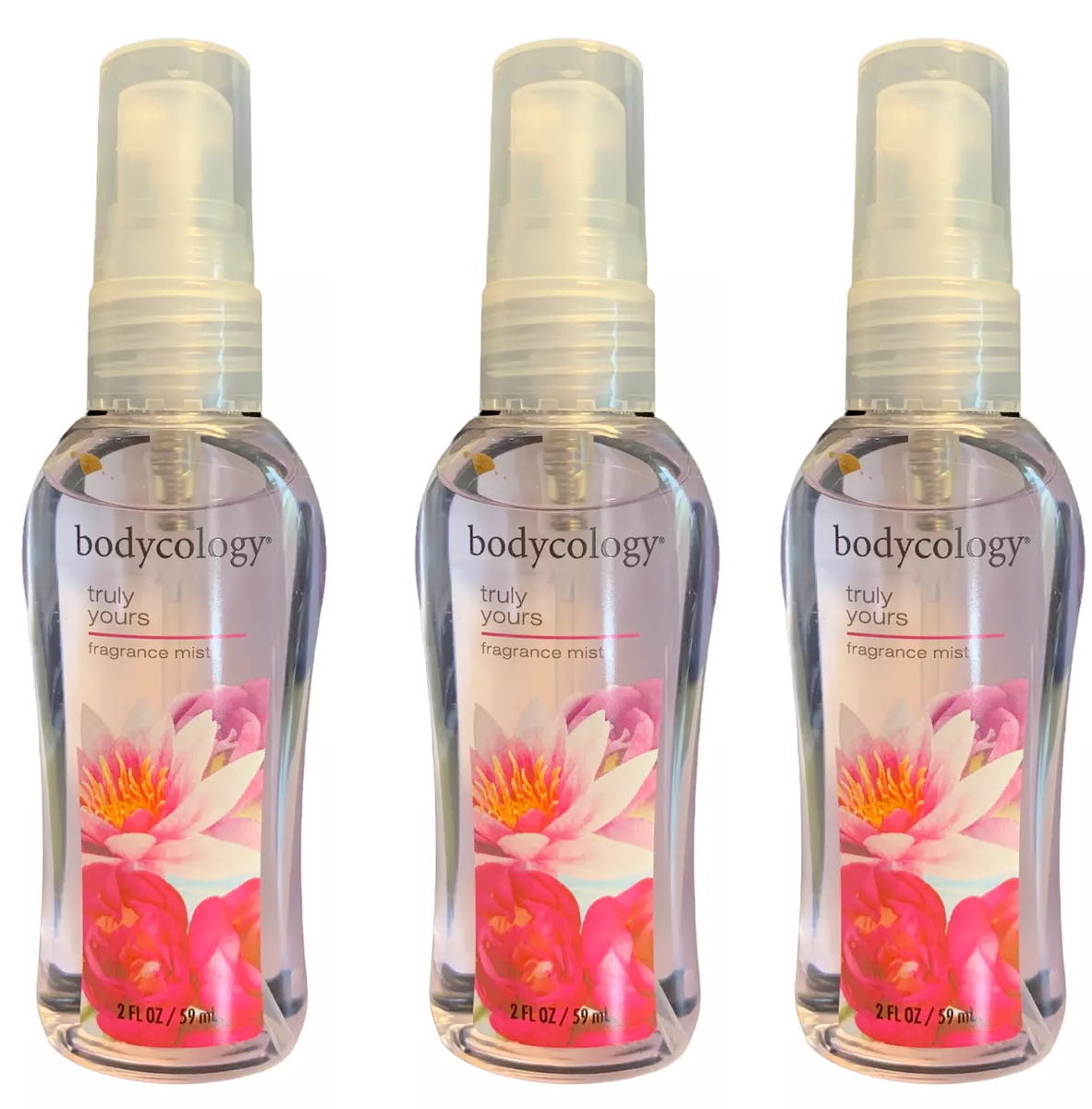 Lot Bodycology Truly Yours Fragrance Mist 2oz Body Spray Perfume