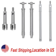 Stainless Steel Front / Rear CVD Drive Shaft for Axial SCX24 90081 RC Crawler