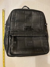 Steve Madden Backpack Purse Leather Black. Roomy Adjustable Straps (gently Used)