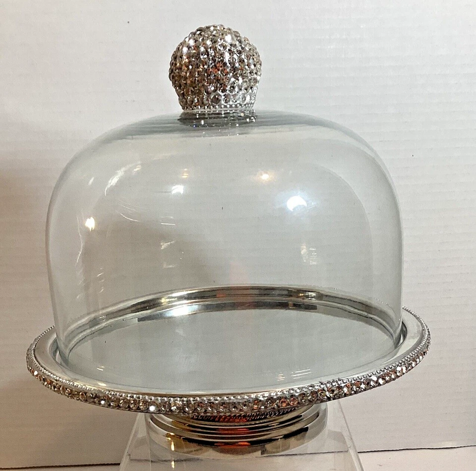 SOPORTE FESTIVO TAHARI CON PATAS DE ESTRÁS PASTEL QUESO 9 X 8  Foto 3 de 4