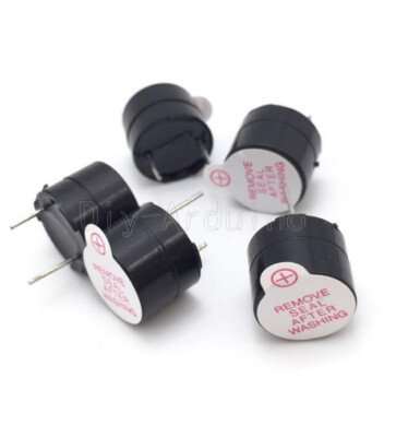 5Stks Active Buzzer 12mm 3V Magnetic Long Continous Beep Tone Alarm Ringer