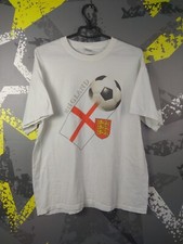 England Team Jersey Vintage Fan Training Stadium Football Shirt Men Size L ig93