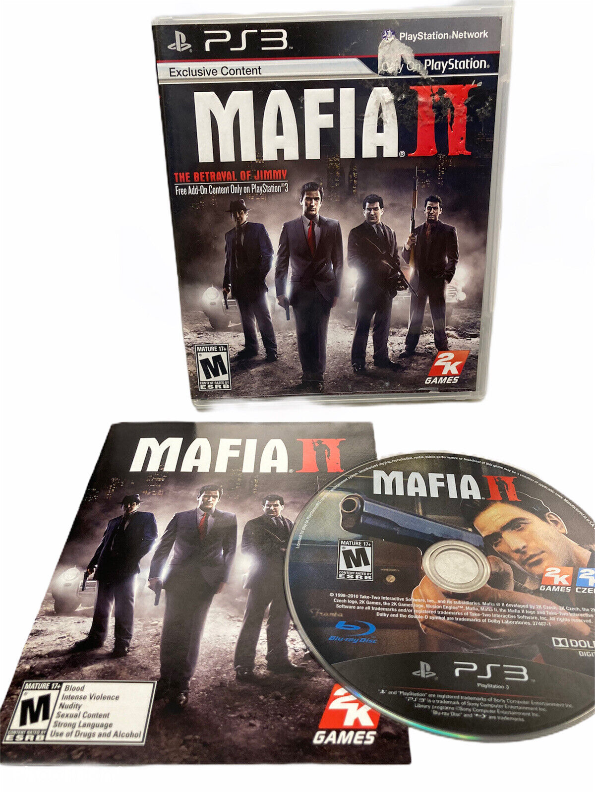 Mafia II (2) - Greatest Hits (Sony PlayStation 3 PS3) With Manual  710425379772