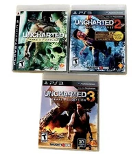 Uncharted Trilogy 1 2 3 Sony PS3 Video Games Action/Adventure