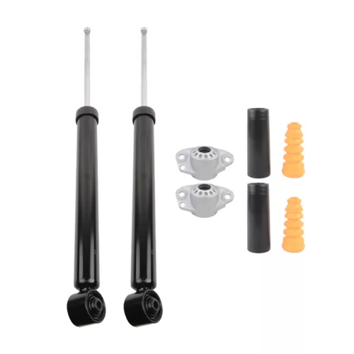 2x Stossdämpfer hinten + Domlager + Staubmanschetten Für VW Polo Audi A1 Seat - Bild 1 von 6