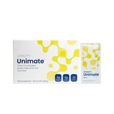 Unicity Unimate Lemon Flavor Packs - 30 Count