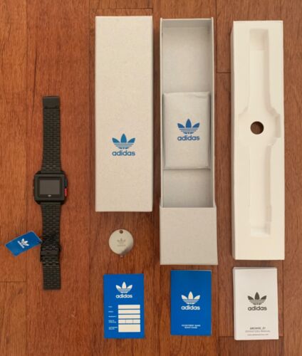 NEW MENS ADIDAS ORIGINALS X NIXON ARCHIVE M1 DIGITAL BLACK WATCH