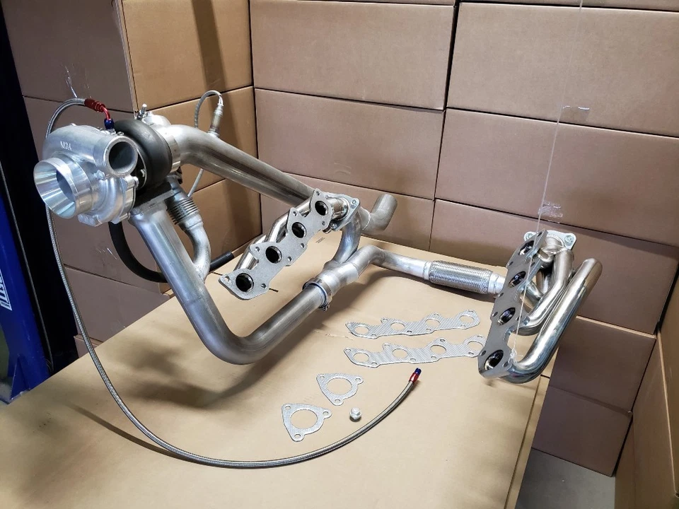 FOR Tundra Single T4 Turbo Kit 4.7 2UZ-FE 2UZFE 2UZ Land Cruiser 4.7L v8  - Image 2 of 4