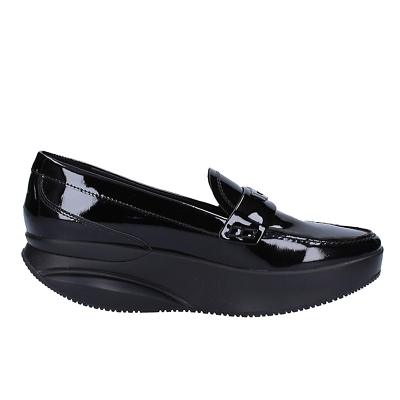 Mbt Jaha Damen Zum Reinschlüpfen Moc Slipper (Schwarz Lack Lthr ,W / Rocker