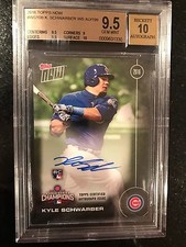 2016 Topps Now - World Series - Kyle Schwarber ON CARD Auto BGS 9.5 ! Limited Ed