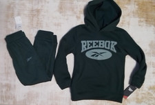Reebok Jogging Set Youth Green Various Size 10 Hoodie  Sweatpants Joggers