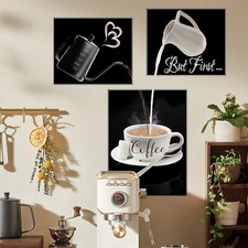Coffee Theme Wall Decals Set, Creative Making Coffee Wall Stickers, Peel and ...