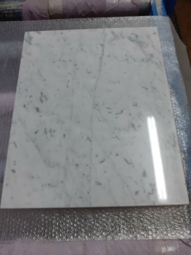 Tagliere in marmo bianco di Carrara 60x60,base per stendere la pizza - Picture 6 of 6