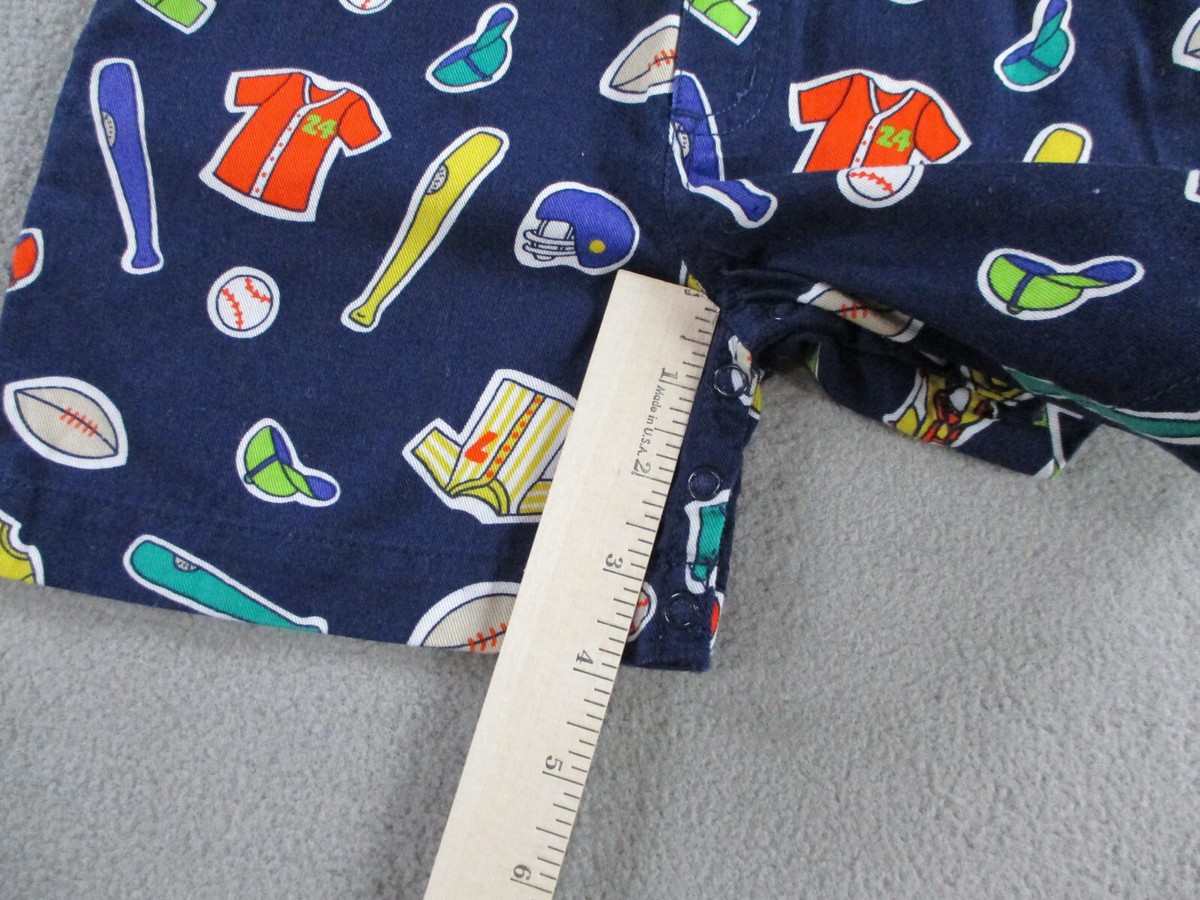キッズ古着 ヴィンテージ Gymboree ショートオール small VINTAGE Gymboree Overalls Boys Small Navy Blue Baseball
