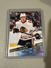 2020-21 Upper Deck Young Guns Lucas Carlsson Rookie Chicago Blackhawks #212