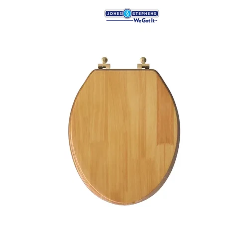 Jones Stephens C2B1E17BR Elongated PVD Brass Single Post Hinge - Light Oak - Picture 4 of 6