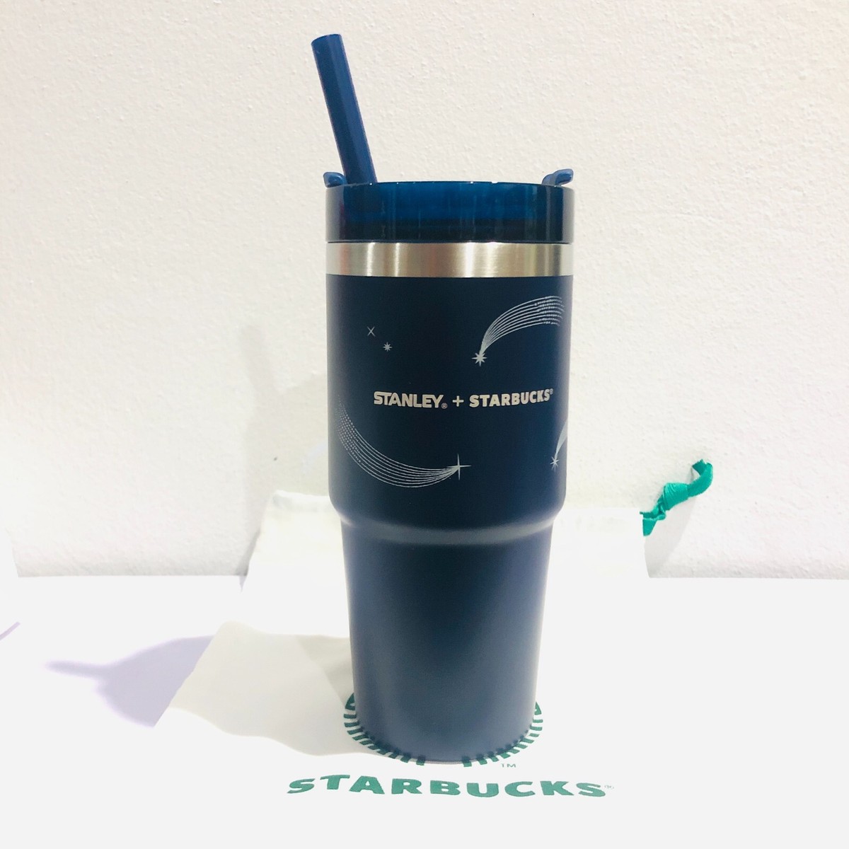Starbucks+STANLEY Stainless Tumbler 16 oz.Cold Cup Blue Silver