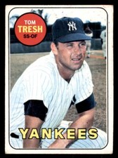 1969 Topps - #212 Tom Tresh GD (Wrinkle)