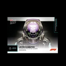 Lewis Hamilton Mercedes 2021 Topps Now Formula 1 F1 Card #56 Record 4000 Points