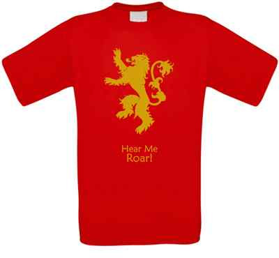 Lannister GoT Hear Me Roar Serie Kult T-Shirt alle Größen NEU