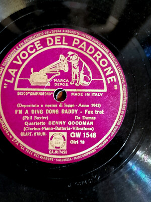 78 GIRI BENNY GOODMAN TRIO JAZZ Made in ITALY 1943 DOVE E QUANDO ?  Were or Wen