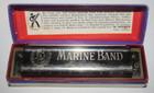 M. Hohner Marine Band Harmonica No. 1896 Key of G w Original Box Made in Germany — photo 2