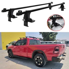 For Dodge RAM 1500 52" Car Roof Rack Rail Cross Bar Luggage Cargo Carrier Black