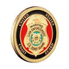 Coast Guard Maritime Law Enforcement Challenge Coin Military Collectable