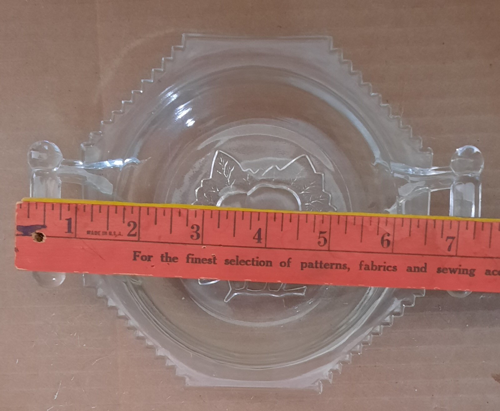 Butter Dish BOTTOM ONLY Glass Double Pear eBay