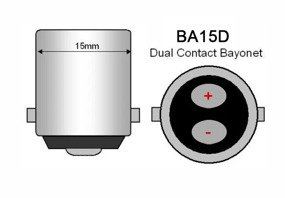 BAY15D/BA15D LED Light Marine lights Boat Bulb 33-2835 12V 3W Ceramics Lamp - Image 2 of 4