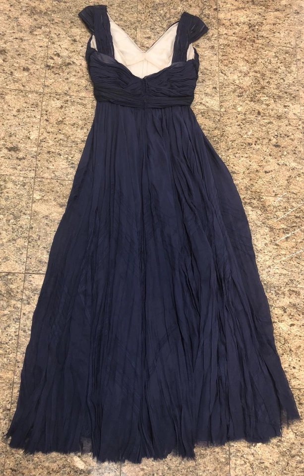 Платье J. Mendel Runway темно-синее шелковое - Изображение 4 из 4