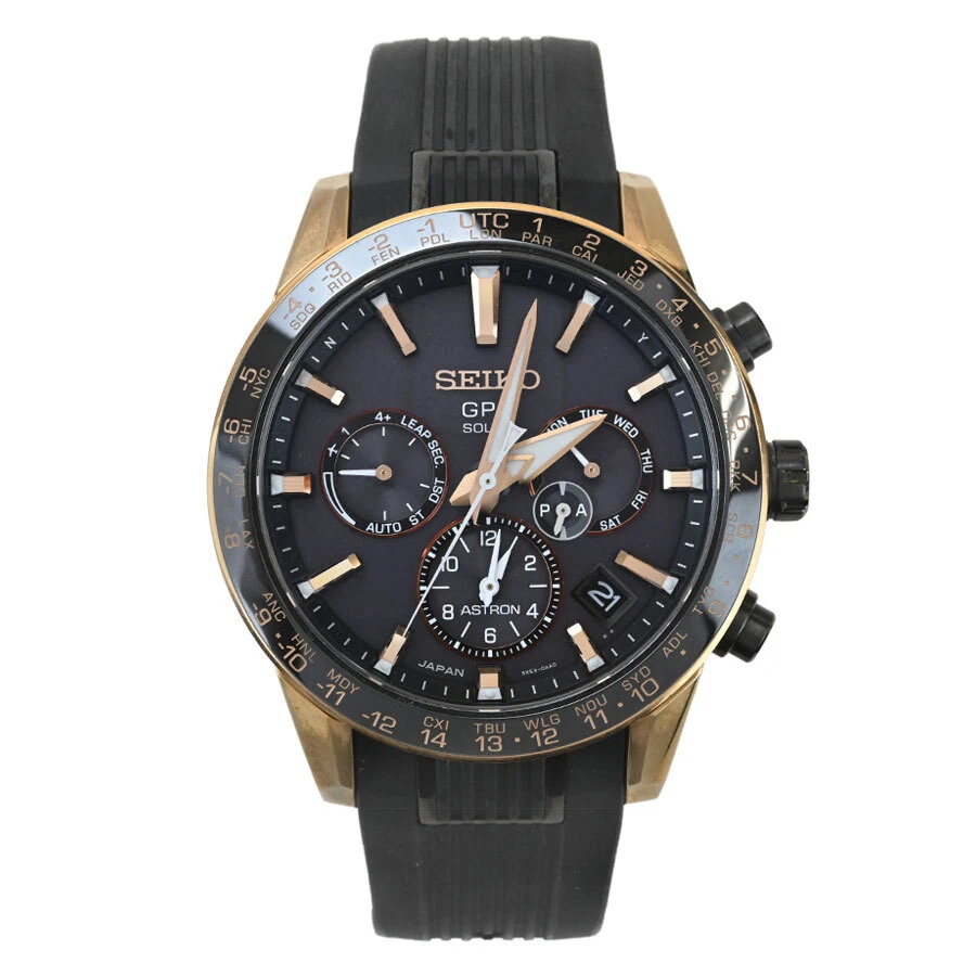Seiko Astron 5X53-0AB0 SBXC006 Titanium Ceramic Day Date Box Solar Mens Watch