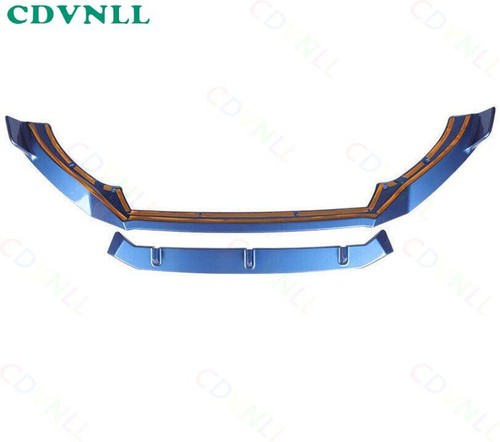 For Volvo XC60 2018-2024 Bright Blue Front Bumper Lip Spoiler Bodykit Strip 1PCS - Picture 2 of 10
