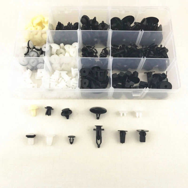 240Pcs 12 Sizes Interior Door Trim Plastic Panel Retainers Clips Kit For Car SUV — 第 3/4 张图片