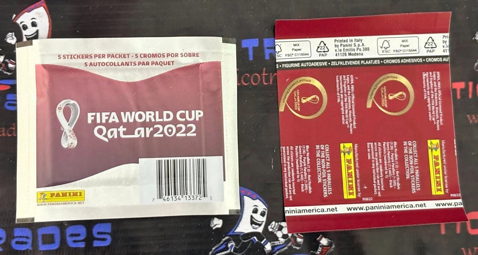 Panini FIFA Qatar 2022 World Cup USA EDItION Sealed Sticker Pack Packet MINT