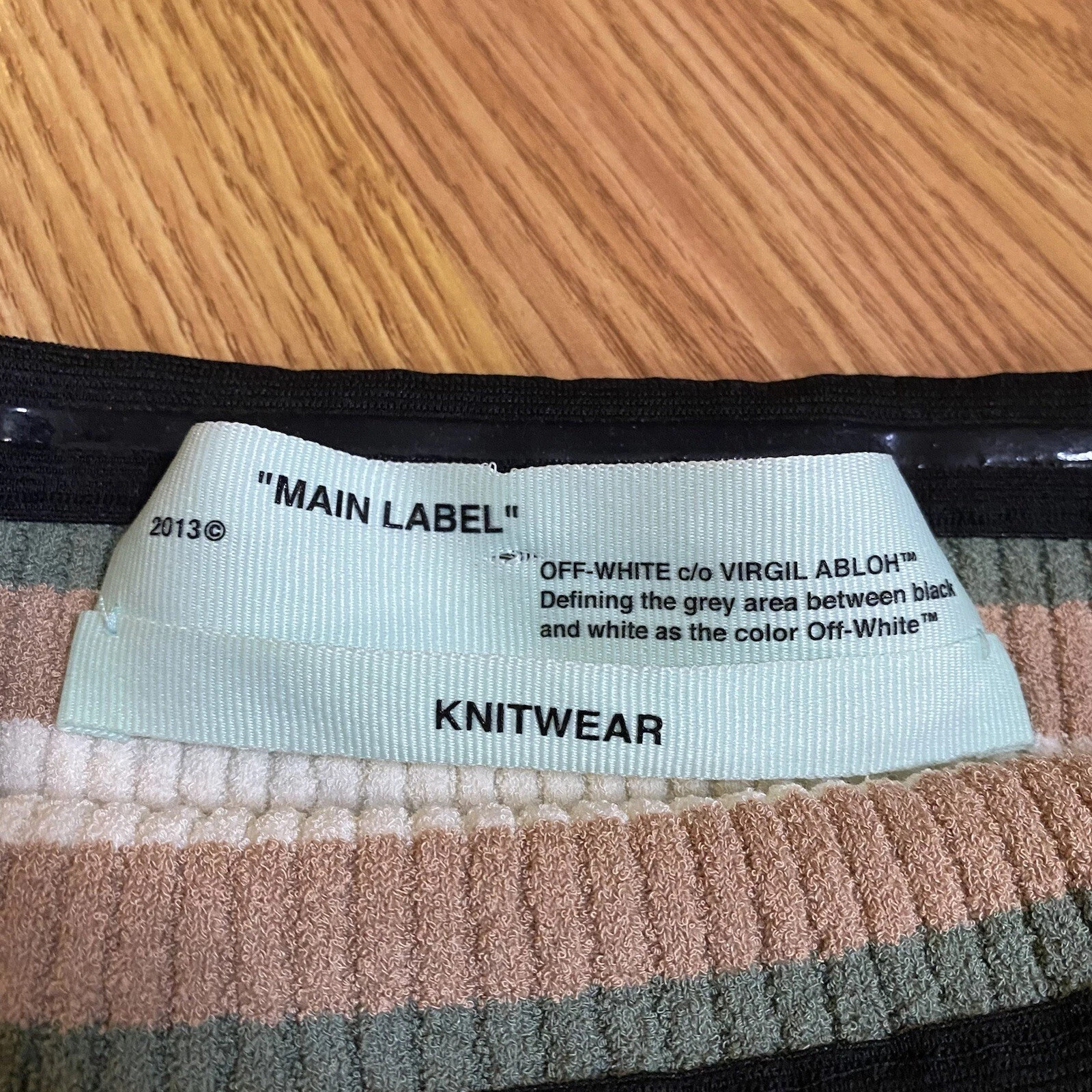 OFF WHITE VIRGIL ABLOH ABITO TUBINO DONNA RARO MULTICOLORE OFF WHITE MAGLIERIA 40