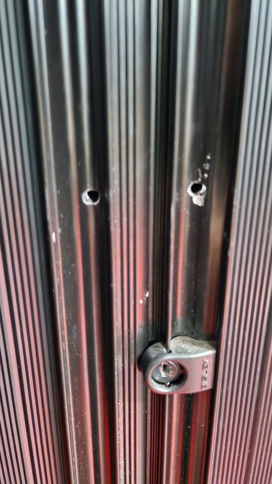 Bisley Black Metal Tambour Tall Cupboard Garage Storage 1970mm