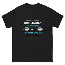 Drumming Rhythm Speaks Drummer T shirt, Drummer Gift, Valentines Day Gift