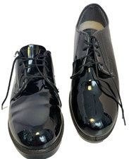 BATES High Gloss Duty Oxford Dress Shoes -Men  s Size 8.5 M -Black