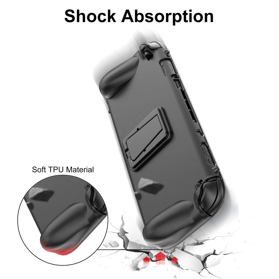 Protective Cover Case for Nintendo Switch 2 (2025) with Ergonomic Grip Kickstand - Image 3 of 4