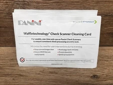 Panini Check Scanner Cleaning Cards featuring Waffletechnology (10 cards)