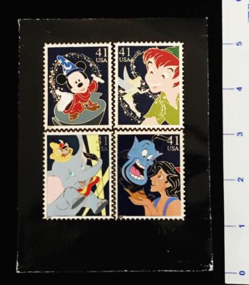 限定品ディズニー☆Authentic Postage Stanp Art of Disney US Postal Service WDW Stamp Pin Set Dumbo