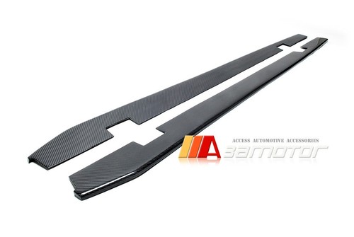 Carbon Fiber P Style Side Skirt Extensions Set fits BMW F20 LCI 1-Series M-Sport - Imagen 3 de 3