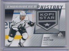 2022-23 SP Game Used Embroidered History Patch Logo Anze Kopitar Los Angeles