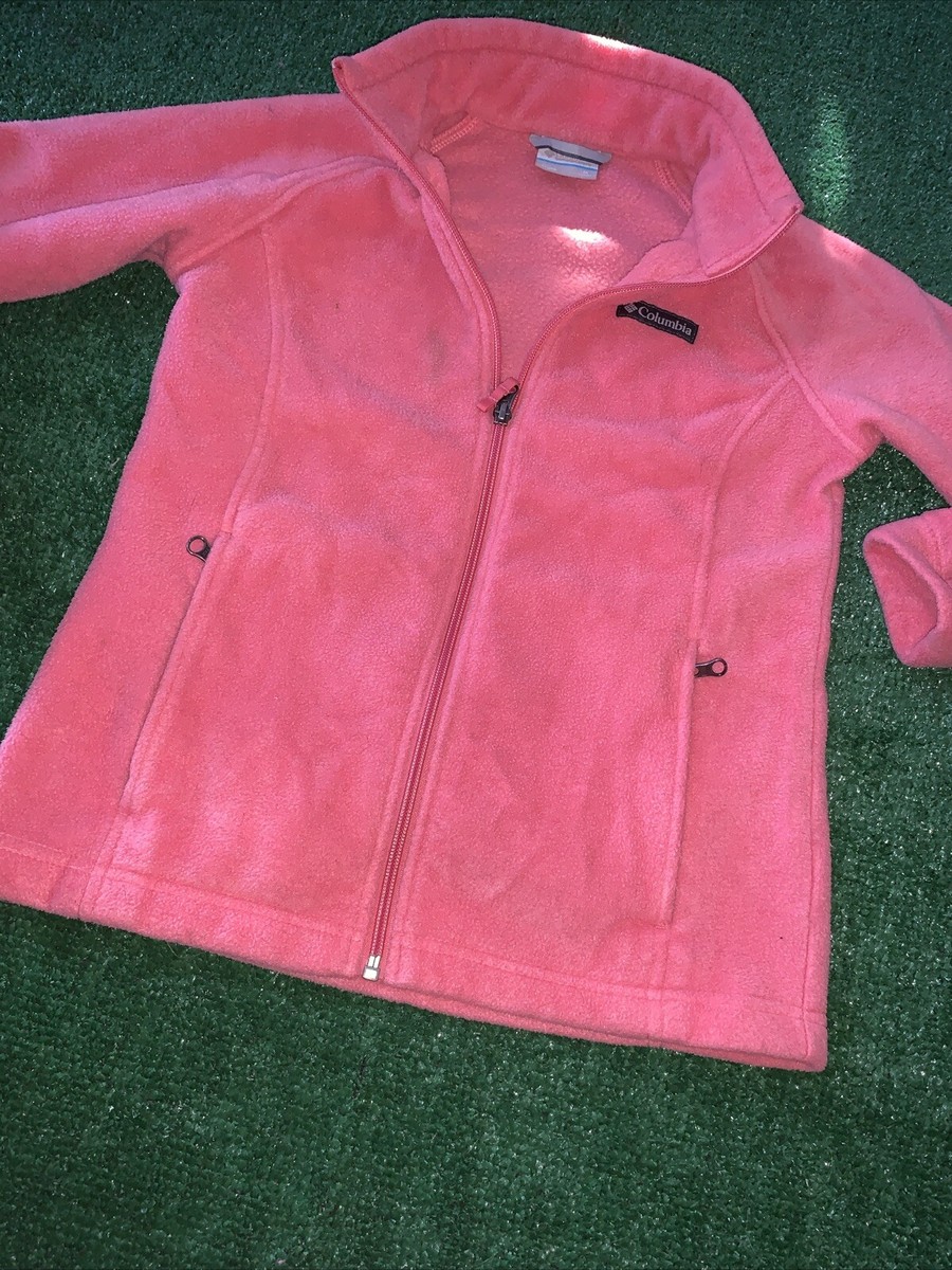Columbia Sportswear Kids Girls Pink Zip Up Fleece Jacket