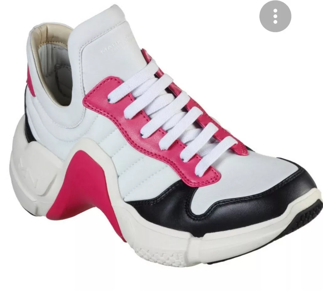 Mark Nason LA Women Shoes High Top Sneaker Size 6 White Pink Black